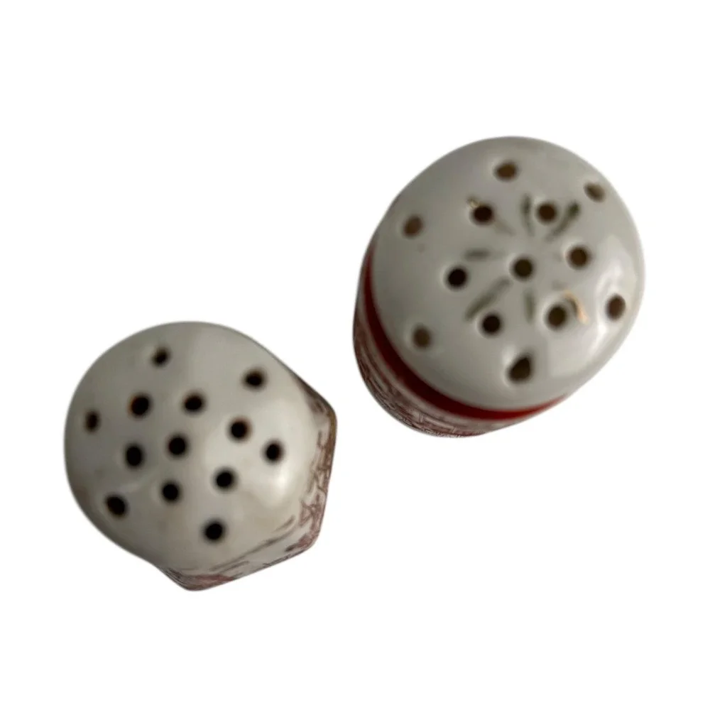 Vintage Painted Japanese Geisha Girl‎ Salt Pepper Shakers Ceramic Made in Japan